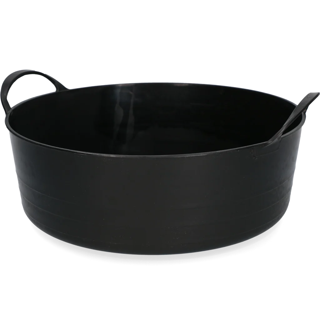 EMME000213Z.png Flexibilní kbelík s rukojeťmi, 6 l, černý – Vplast V-Trug Flexi - Obrázek 1