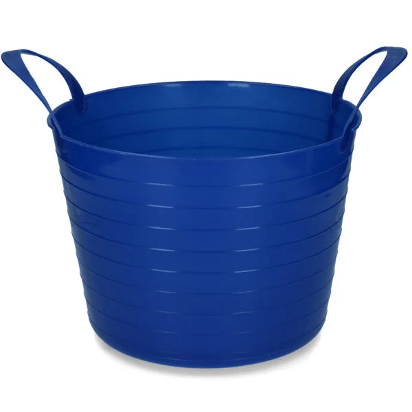Pružný kbelík se dvěma madly, 14 l, modrý – Vplast V-Trug Flexi