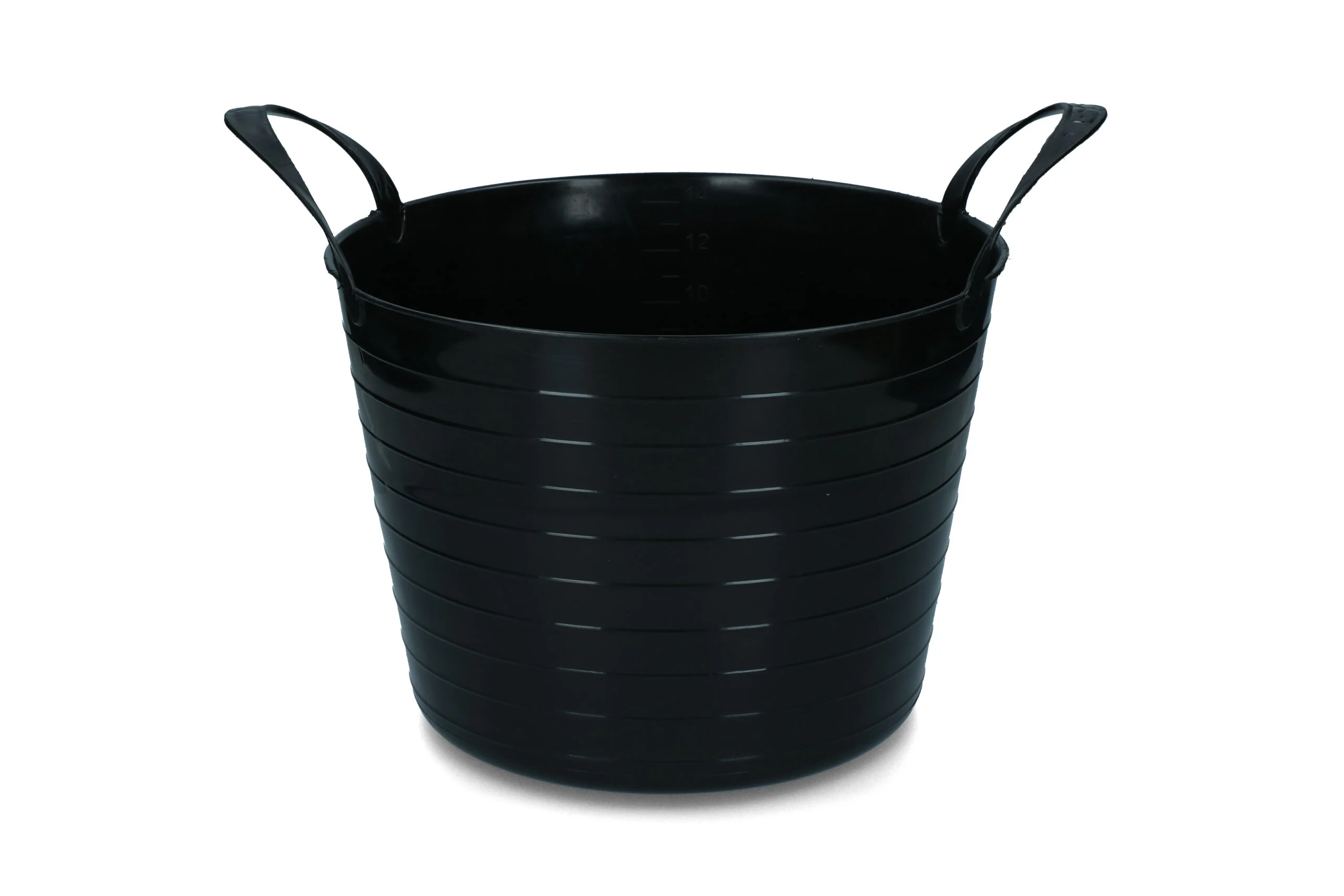 EMME000214Z.jpg Pružný kbelík se dvěma držadly, 14 l, černý – Vplast V-Trug Flexi - Obrázek 1