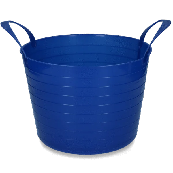 Pružné vědro se dvěma rukojeťmi, 40 l, modré – Vplast V-Trug Flexi