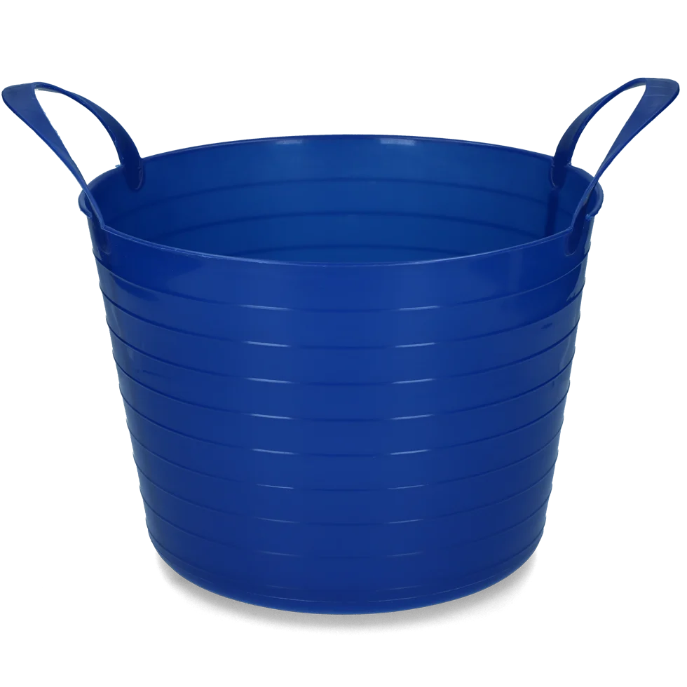 Pružné vědro se dvěma rukojeťmi, 40 l, modré – Vplast V-Trug Flexi - Obrázek 1