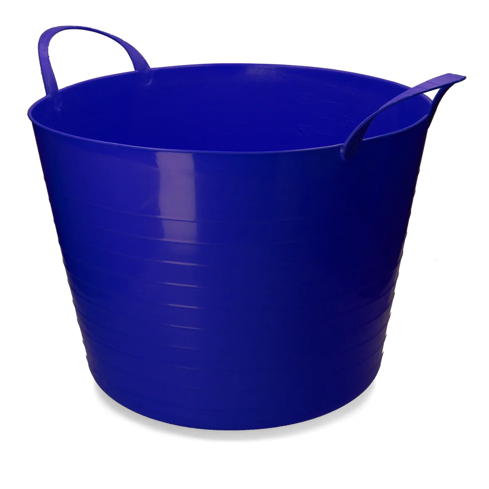 Flexibilní nádoba s uchy, 65 l, modrá – Vplast V-Trug Flexi - Obrázek 1