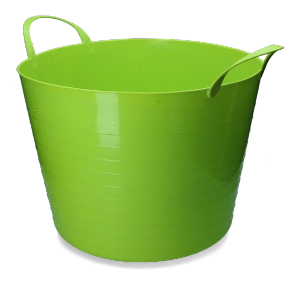 Pružný kbelík s rukojeťmi, 65 l, limetkový – Vplast V-Trug Flexi
