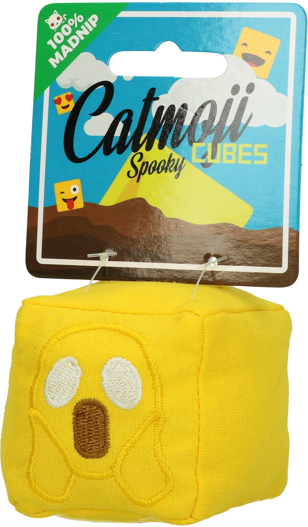 Hrací kostka pro kočky s MADNIP, Ø 7 cm – Catmoji Cube Spooky - Obrázek 5