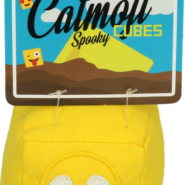 Hrací kostka pro kočky s MADNIP, Ø 7 cm – Catmoji Cube Spooky