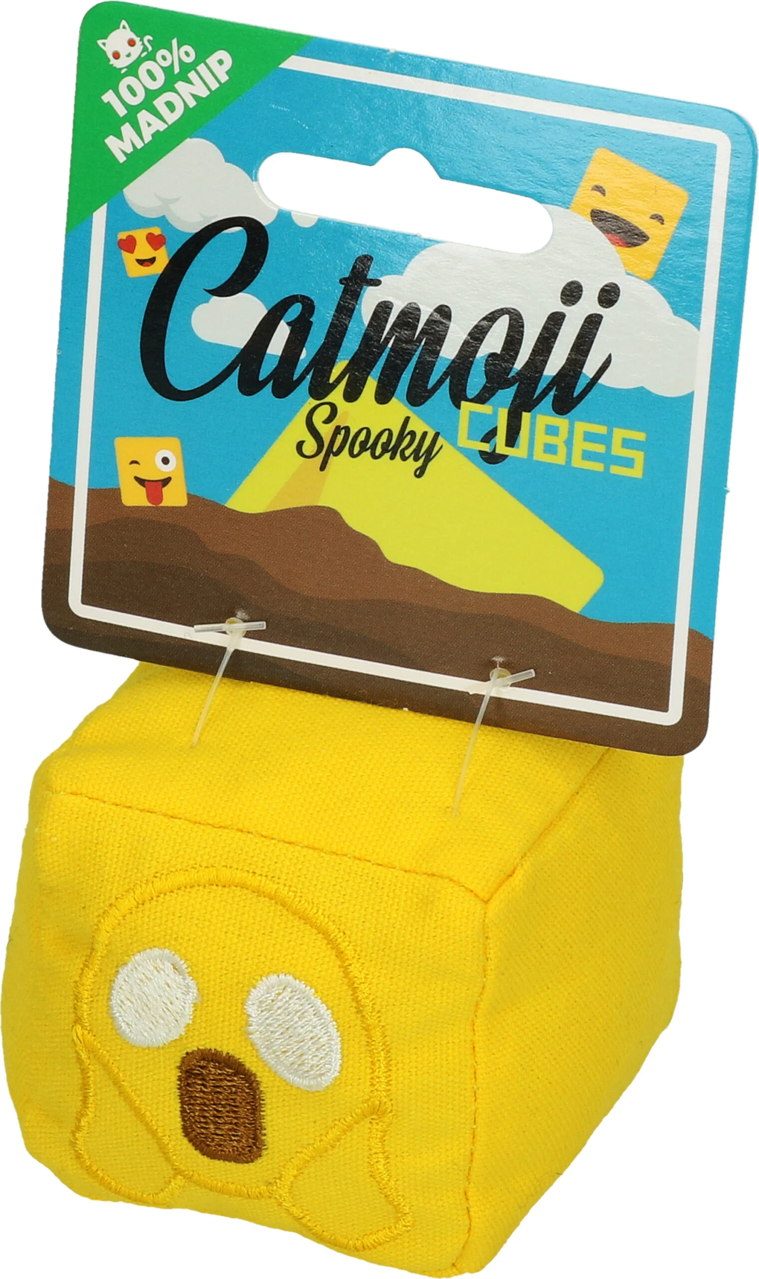 Hrací kostka pro kočky s MADNIP, Ø 7 cm – Catmoji Cube Spooky - Obrázek 6