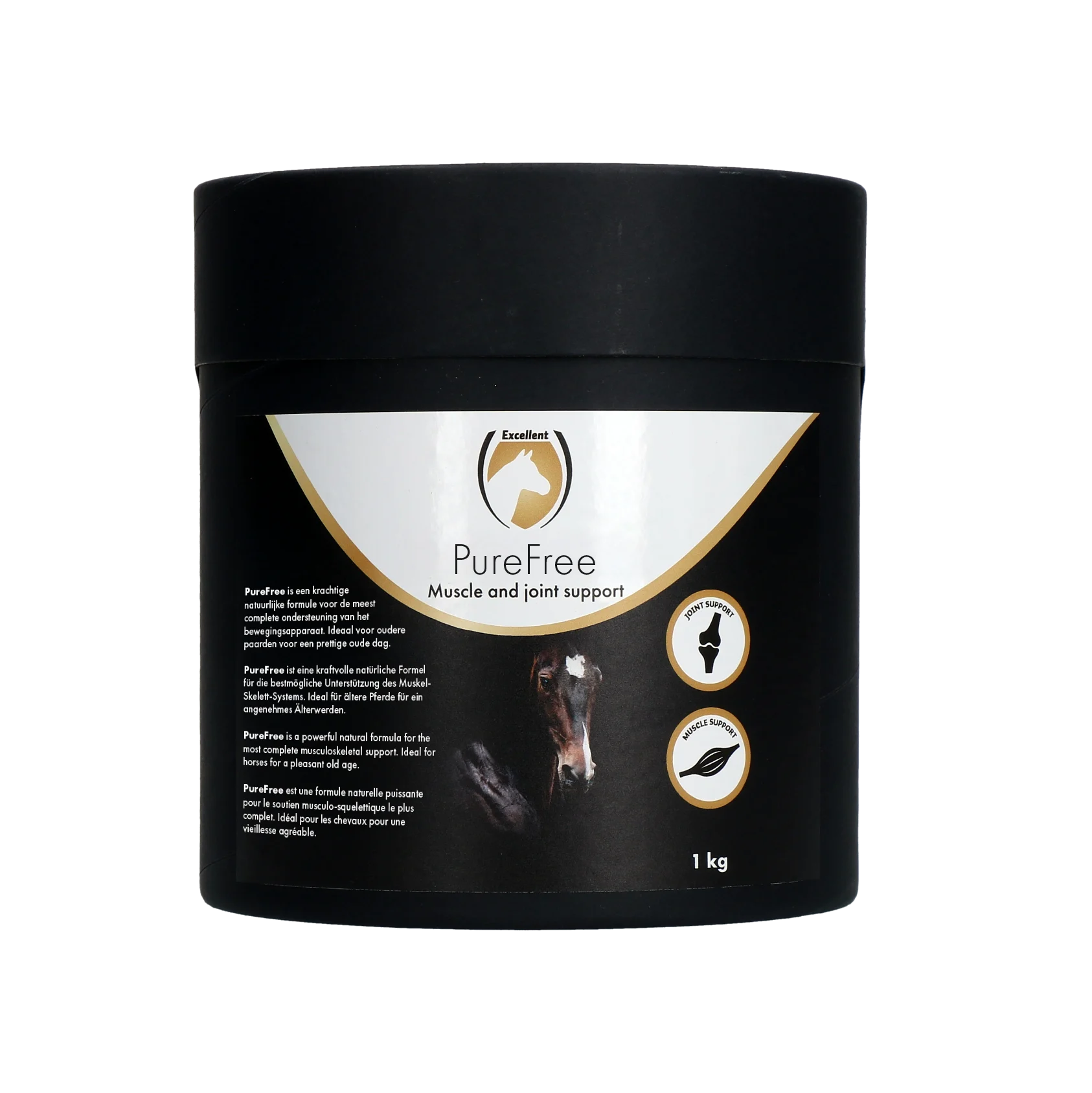 Kloubní doplněk pro koně s MSM a kurkumou, 1 kg – Excellent Horse PureFree - Obrázek 1