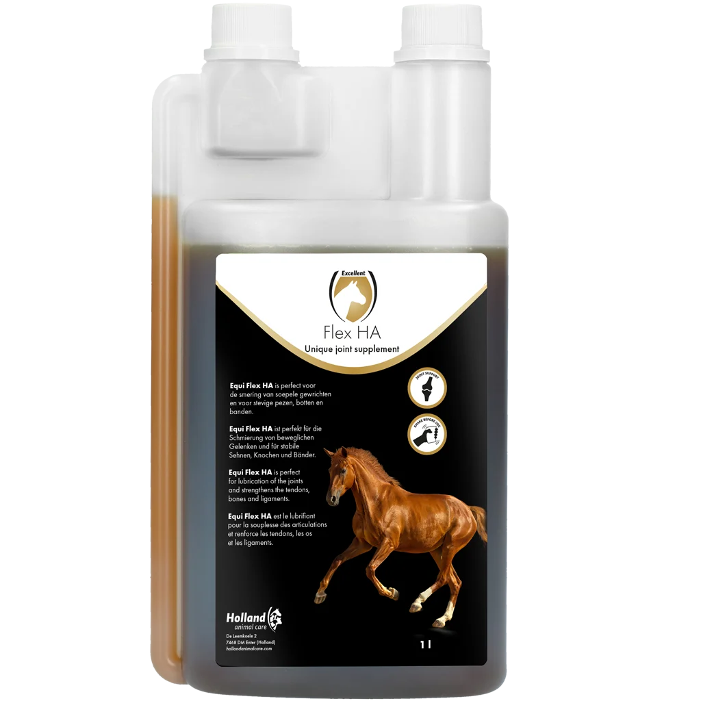EQUI0001B.png Kloubní doplněk pro koně s glukosaminem a MSM, 1 l – Excellent Horse Flex HA - Obrázek 1