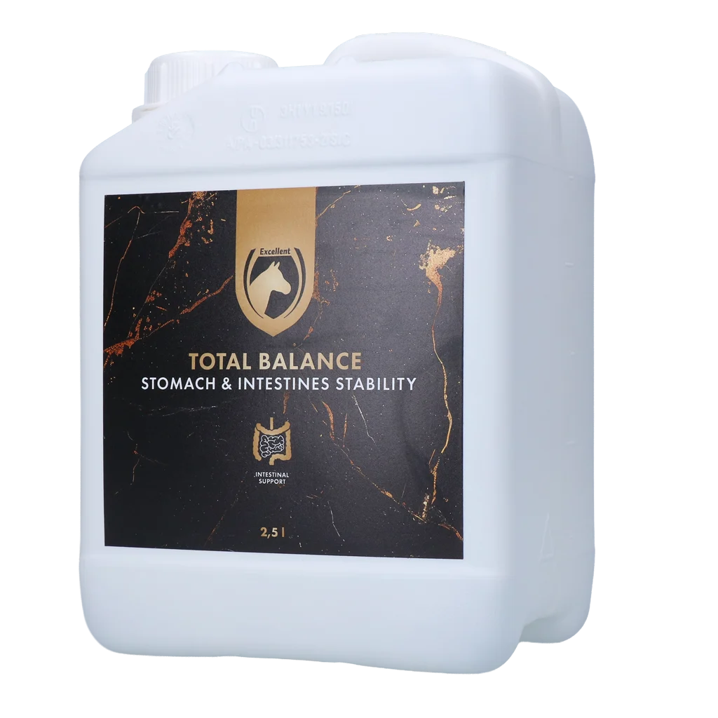 Doplňkové krmivo pro koně s huminovými kyselinami a minerály, 2,5 l – Excellent Horse Total Balance - Obrázek 1