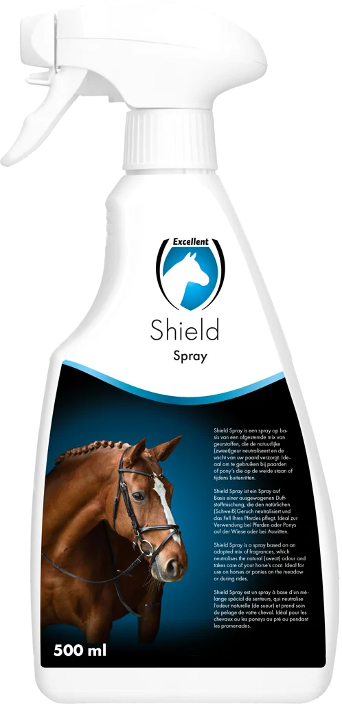 Sprej neutralizující pach pro koně s vonnými látkami, 500 ml – Excellent Horse Shield Spray - Obrázek 1
