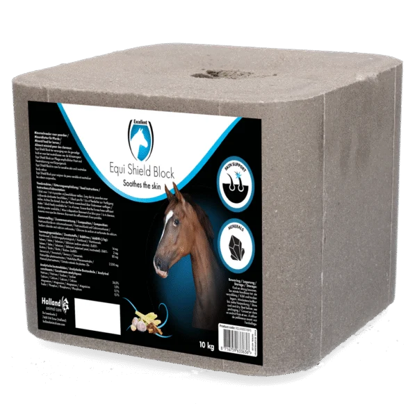 Solný liz pro koně s česnekem, 10 kg – Excellent Horse Shield Block
