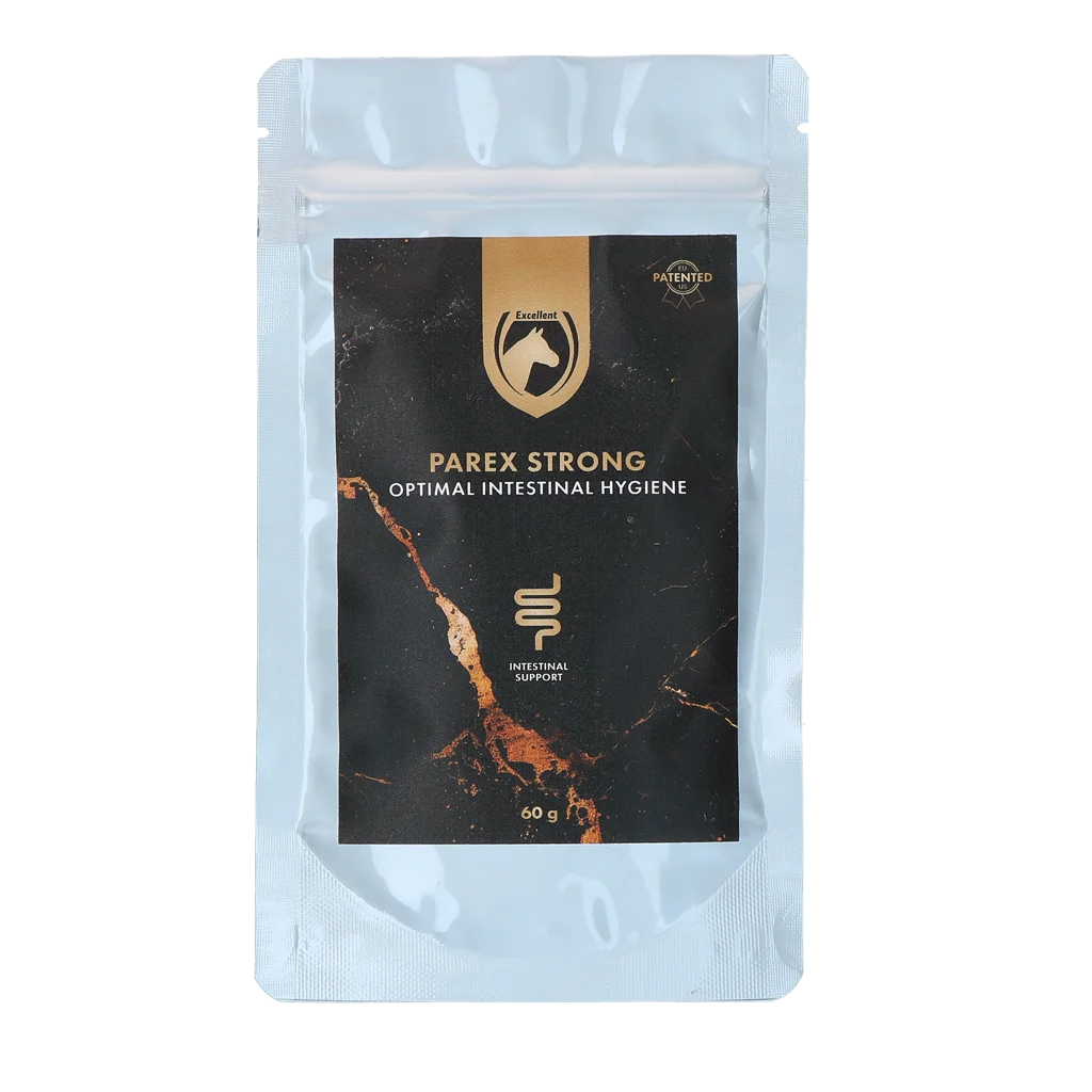 EQUI0001CGD2.png Bylinný doplněk pro koně, sáček 60 g – Excellent Horse Parex Strong - Obrázek 1