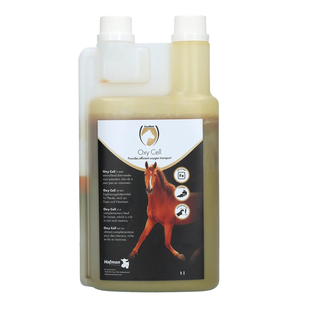 Doplněk železa pro koně s vitaminy a minerály, 1 l – Excellent Horse Oxy Cell - Obrázek 1