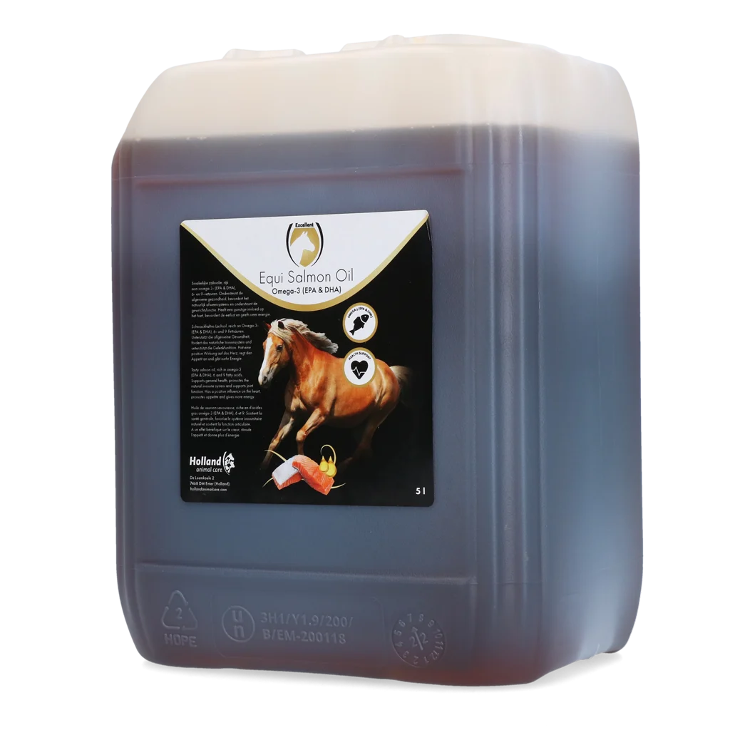 Lososový olej pro koně s omega 3, 5 l – Excellent Horse Salmon Oil - Obrázek 1
