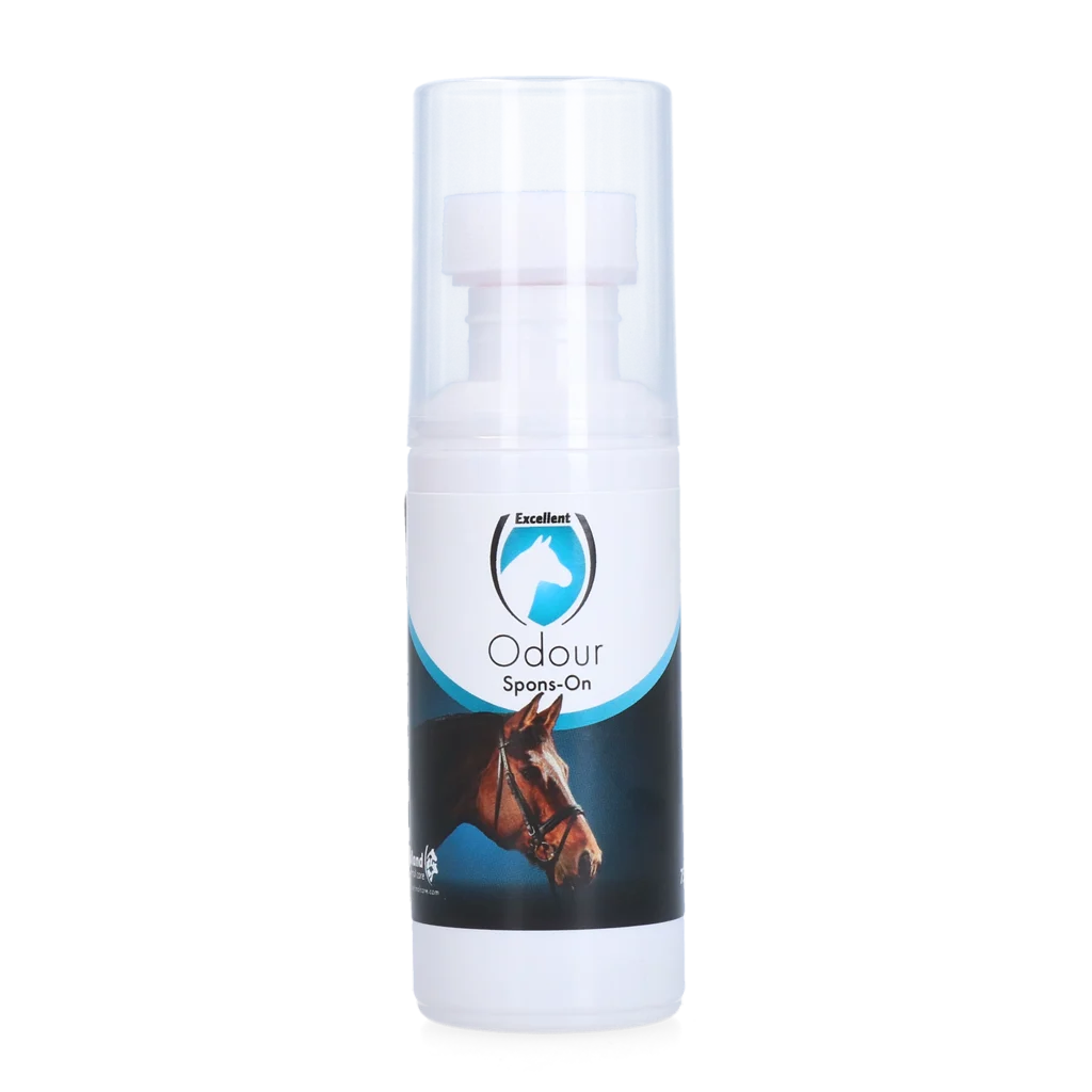 Houbička na neutralizaci pachu koní s éterickými oleji, 75 ml – Excellent Horse Odour Spons-On - Obrázek 1