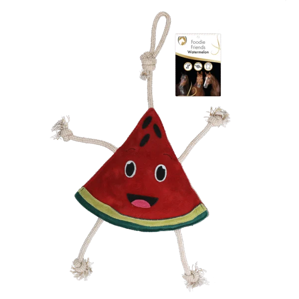 Hračka pro koně ve tvaru melounu se šustivým zvukem, 28 x 31 x 7 cm – Excellent Horse Foodie Friends Watermelon
