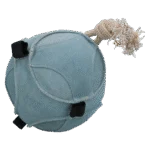 Hračka pro koně ze semiše s pružnými poutky na pamlsky, modrá – Excellent Horse Fun Play Ball Suede