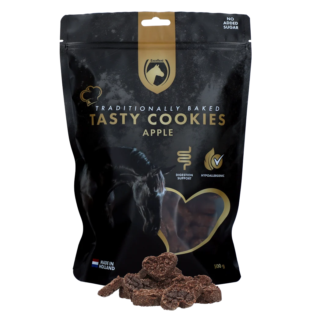 Koňské sušenky s jablkem, 500 g – Excellent Horse Ambachtelijke Paardenkoekjes Appel - Obrázek 1