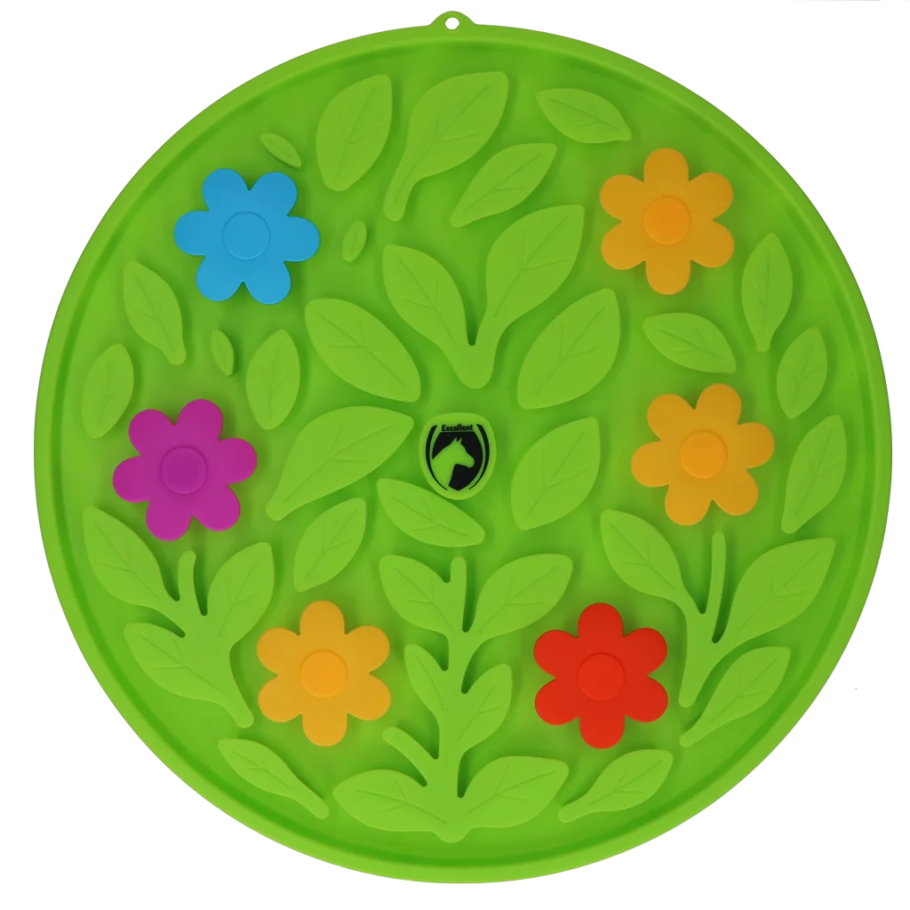 Čmuchací podložka pro koně na krmivo a pamlsky – Excellent Horse Snuffle Mat Flower Power - Obrázek 1