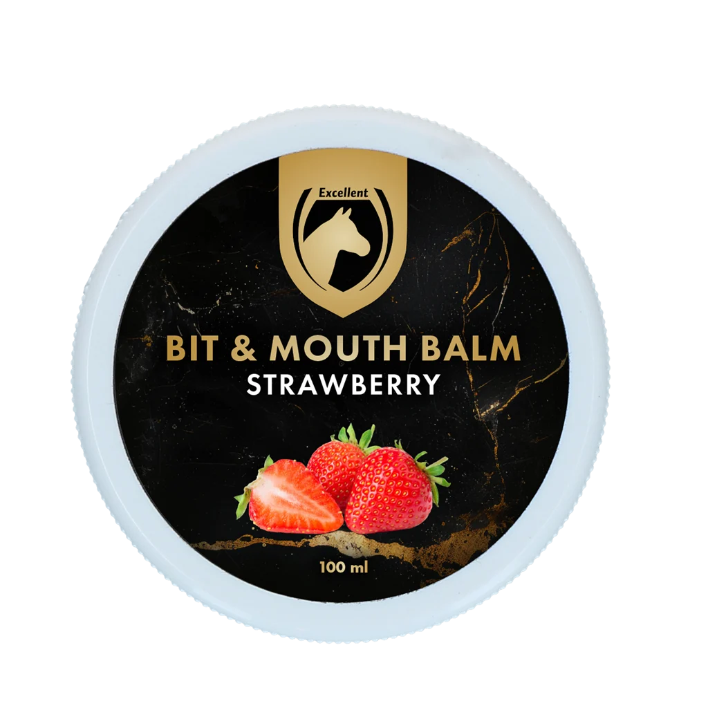 Balzám na hubu pro koně, jahoda, 100 ml – Excellent Horse Bit & Mouth Balm - Obrázek 2