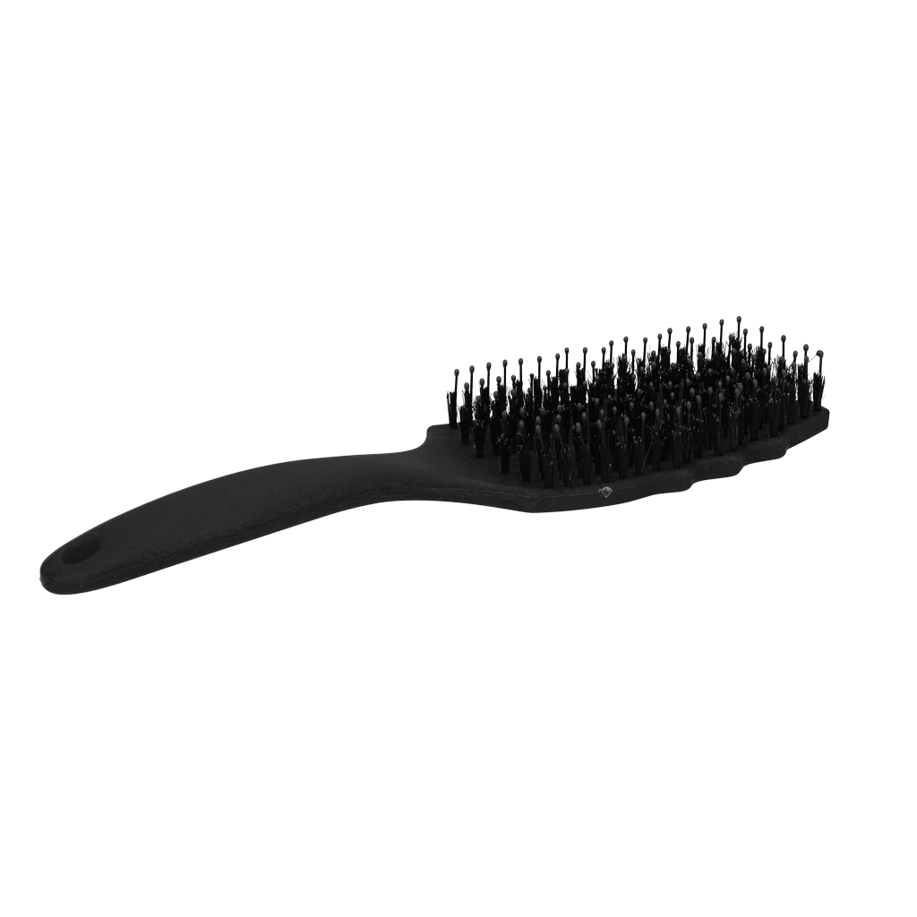 Kartáč na rozčesávání hřívy s kančími štětinami, černý – Excellent Horse Wave Brush - Obrázek 3