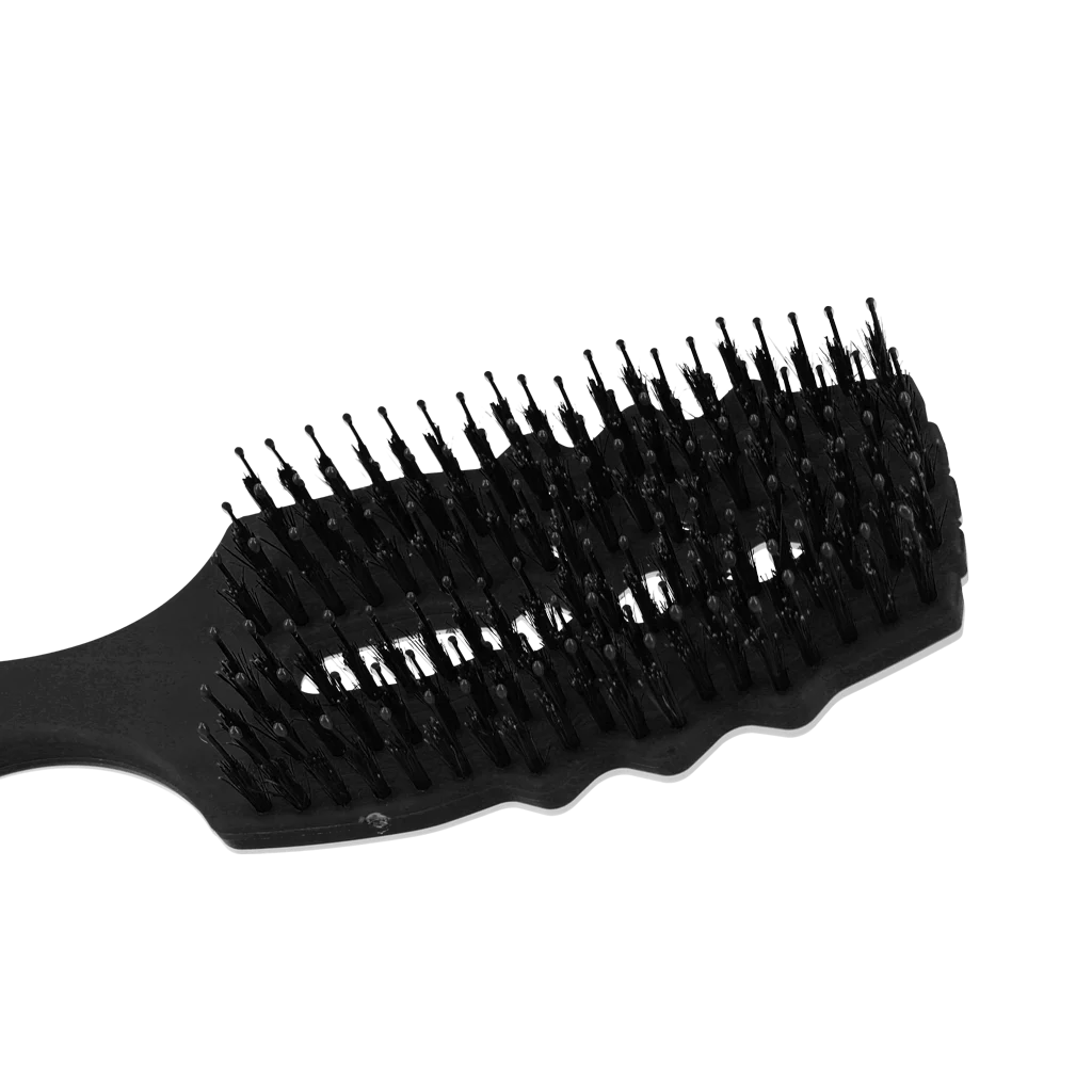 Kartáč na rozčesávání hřívy s kančími štětinami, černý – Excellent Horse Wave Brush - Obrázek 4