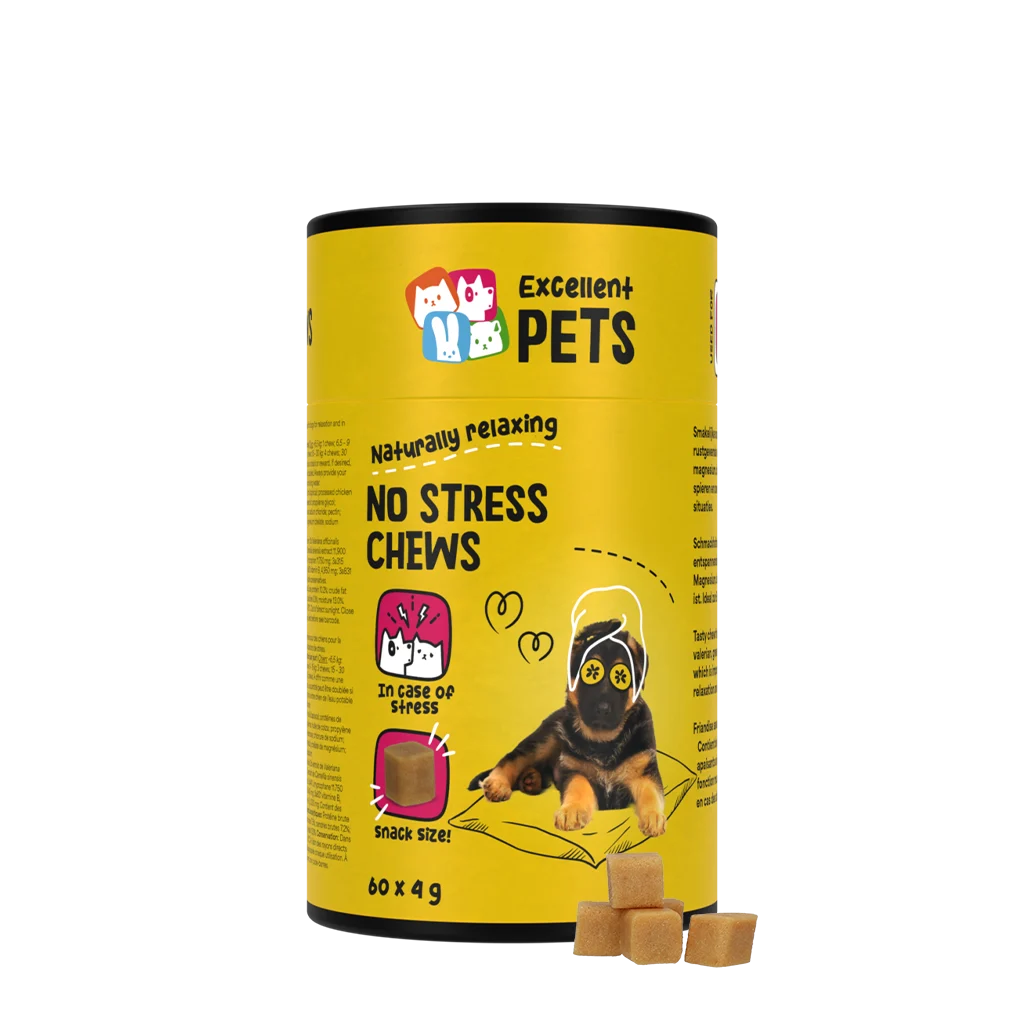 Měkké žvýkací pamlsky pro psy při stresu, 60 kusů – Excellent Pets No Stress Soft Chews - Obrázek 1