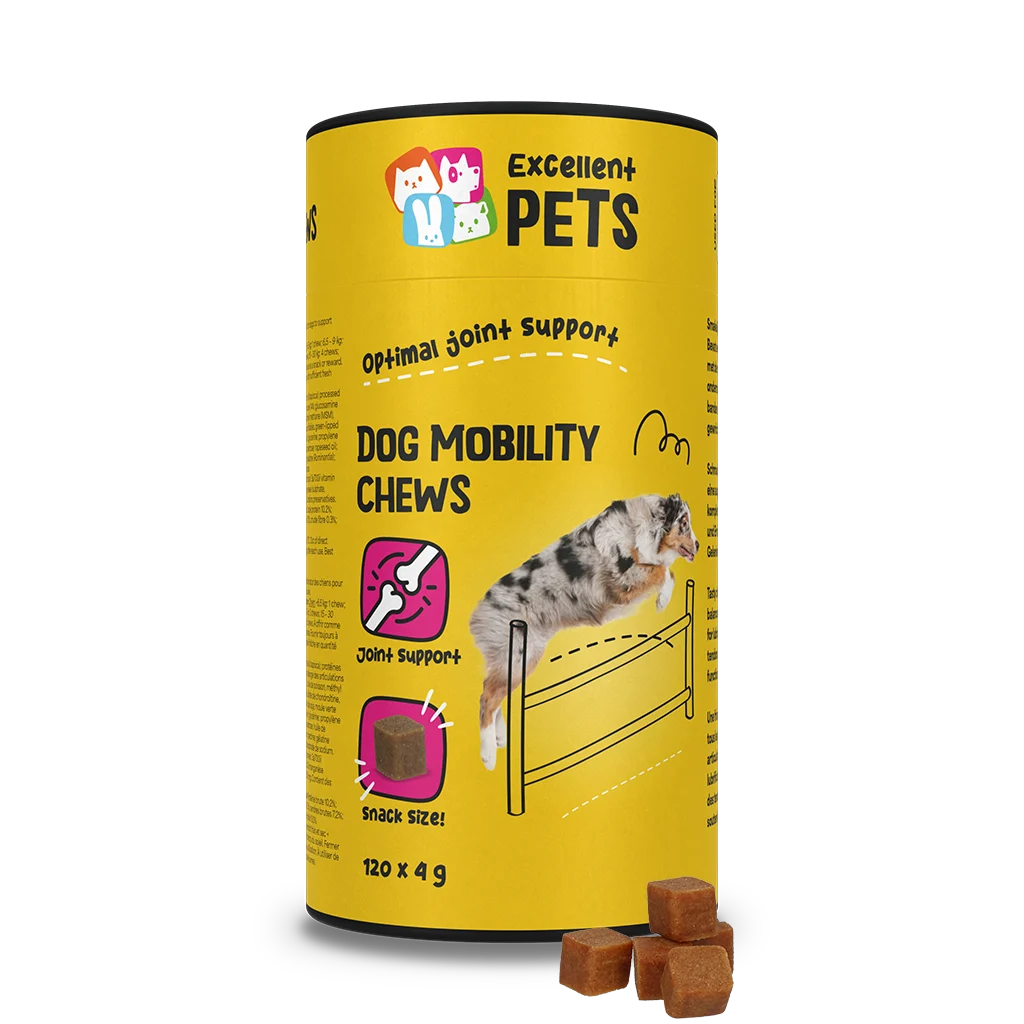 Žvýkací pamlsky pro psy na klouby, 120 kusů – Excellent Pets Dog Mobility Soft Chews - Obrázek 1