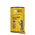 Doplněk stravy pro psy na kůži a srst, 60 měkkých žvýkacích pamlsků – Excellent Pets Skin & Coat Soft Chews