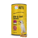 Doplněk stravy pro psy na kůži a srst, 120 měkkých žvýkacích pamlsků – Excellent Pets Skin & Coat Soft Chews