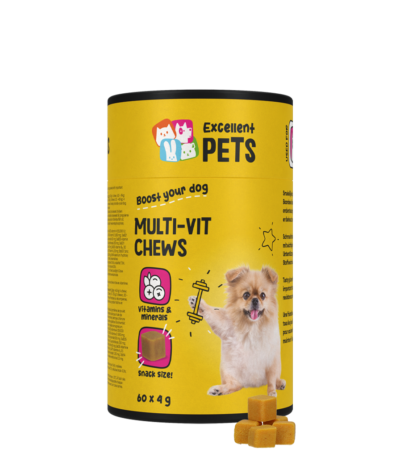 Multivitaminové žvýkací pamlsky pro psy, 60 kusů – Excellent Pets Multi-Vit Soft Chews