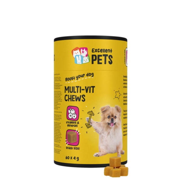 Multivitaminové žvýkací pamlsky pro psy, 60 kusů – Excellent Pets Multi-Vit Soft Chews