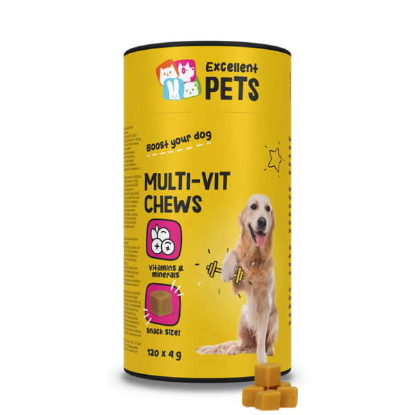 Multivitaminové žvýkací pamlsky pro psy, 120 kusů – Excellent Pets Multi-Vit Soft Chews