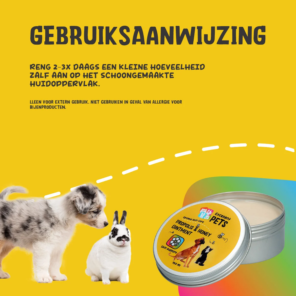 Mast na kůži s propolisem a medem, 150 ml – Excellent Pets Propolis & Honey Ointment - Obrázek 6