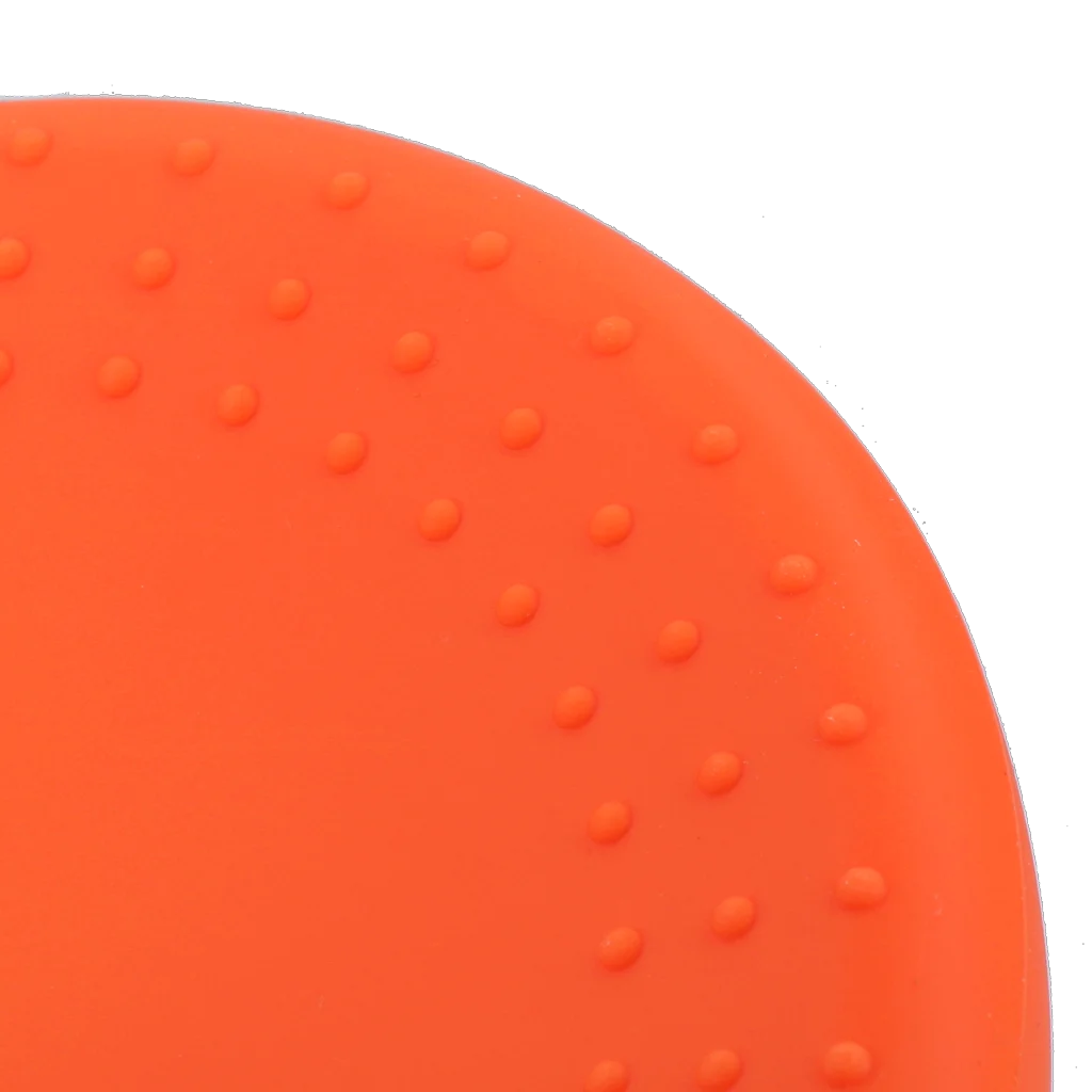 Silikonová miska na krmivo a vodu pro psy s okrajem proti rozlití, 300 ml, oranžová – Excellent Pets No-Spill Bowl - Obrázek 4