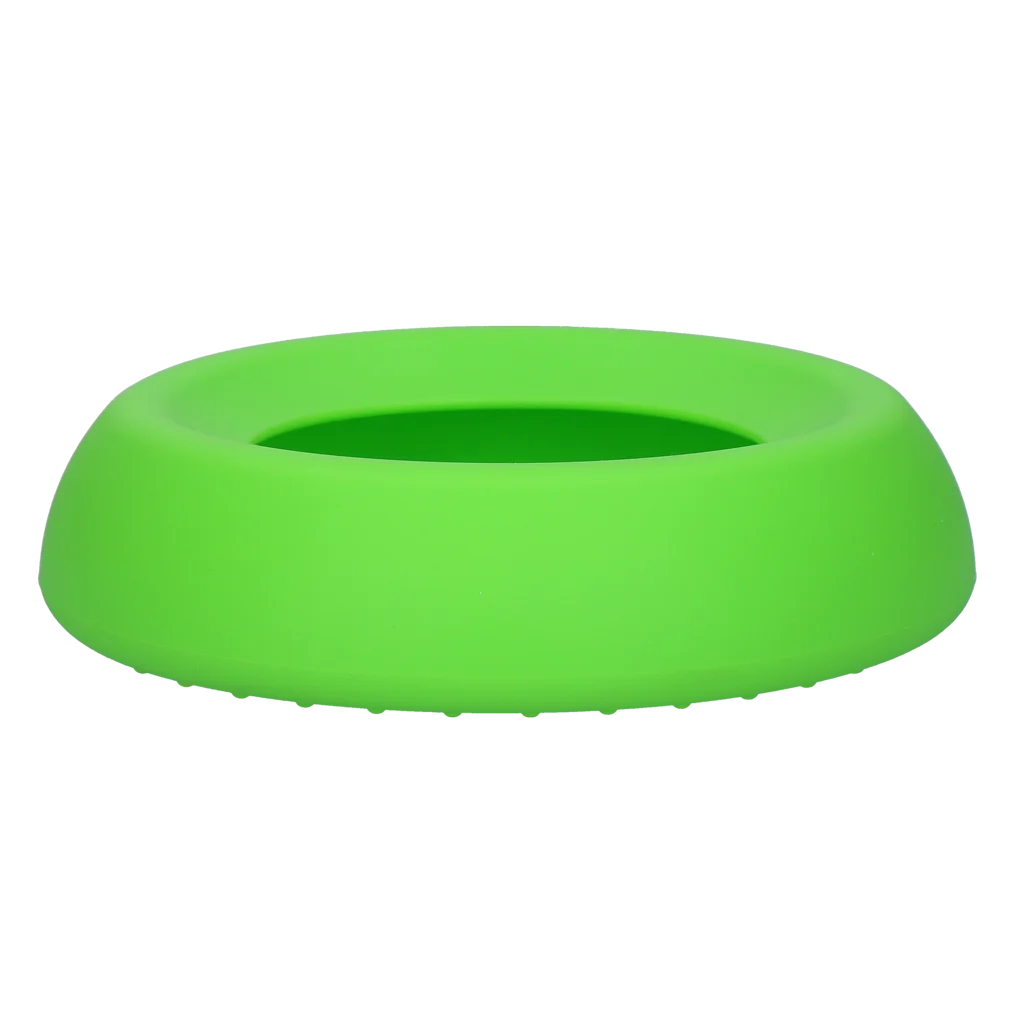 Silikonová miska na krmivo a vodu pro psy s okrajem proti rozlití, 300 ml, zelená – Excellent Pets No-Spill Bowl - Obrázek 3
