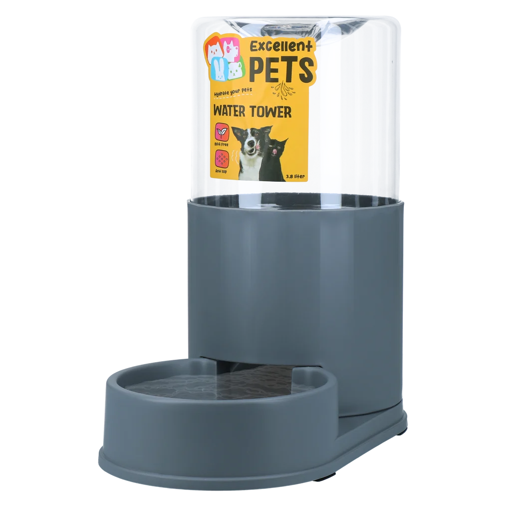 Napájecí věž s miskou na vodu 3,8 l – Excellent Pets Water Tower - Obrázek 1