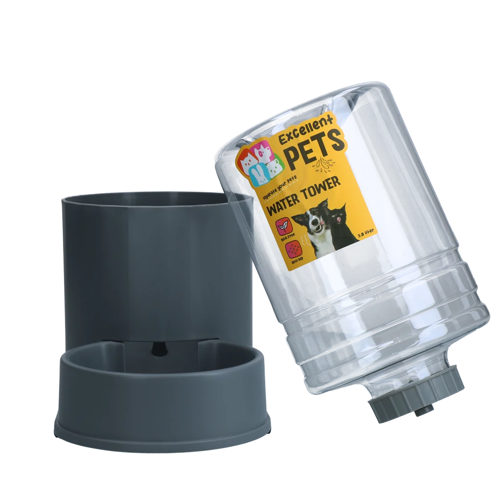 Napájecí věž s miskou na vodu 3,8 l – Excellent Pets Water Tower - Obrázek 3