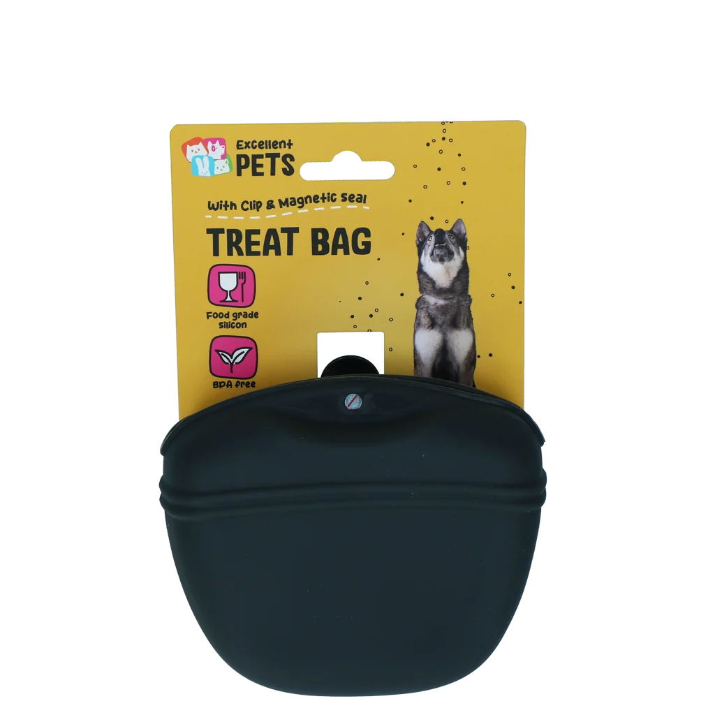 Silikonová odměňovací kapsička pro psy s magnetickým zapínáním a klipem – Excellent Pets Treat Bag - Obrázek 1