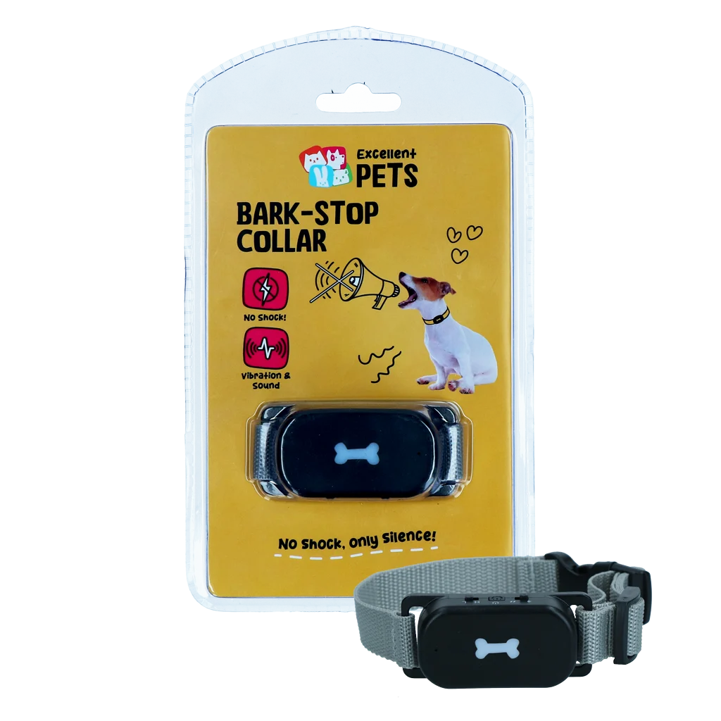 Protištěkací obojek se zvukem a vibracemi – Excellent Pets Bark-Stop Collar - Obrázek 1