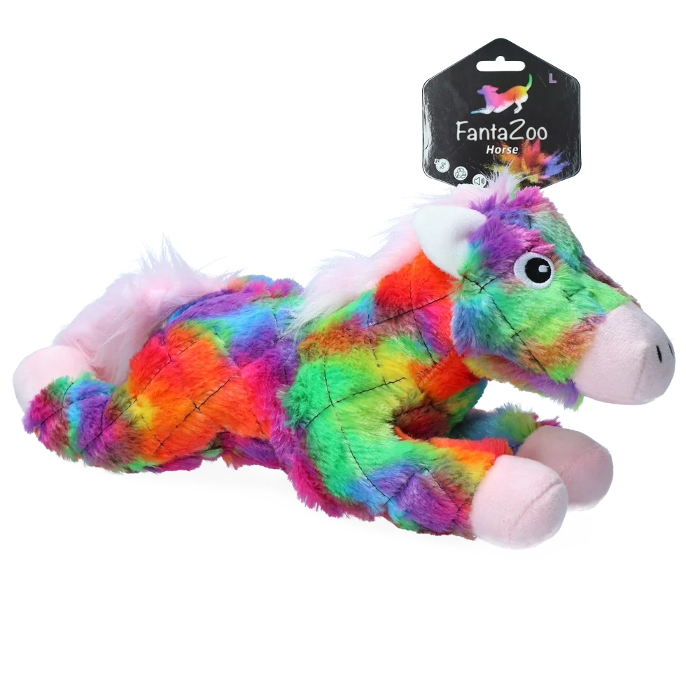 Plyšová hračka pro psa Kůň s pískátkem, L, 32 x 16 cm – FantaZoo Horse - Obrázek 1
