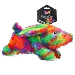 Plyšová hračka pro psy z recyklovaného materiálu s pískátkem, L, 32 x 16 cm – FantaZoo Bunny