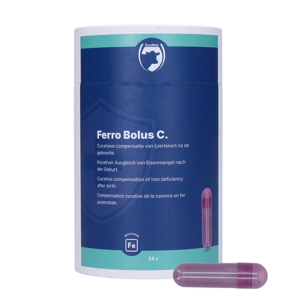Železný bolus pro telata, 24 x 9,5 g – Excellent Ferro Bolus C - Obrázek 1