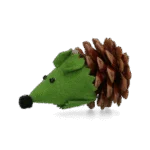 Myška na hraní pro kočky z šišky a plsti s Madnip, zelená, 8 cm – Forest Friends Mouse - Obrázek 2