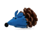 Myška na hraní pro kočky z šišky a plsti s Madnip, modrá, 8 cm – Forest Friends Mouse - Obrázek 2