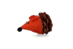 Hračka pro kočky ve tvaru myšky z šišky a plsti s Madnip, oranžová, 8 cm – Forest Friends Mouse - Obrázek 2