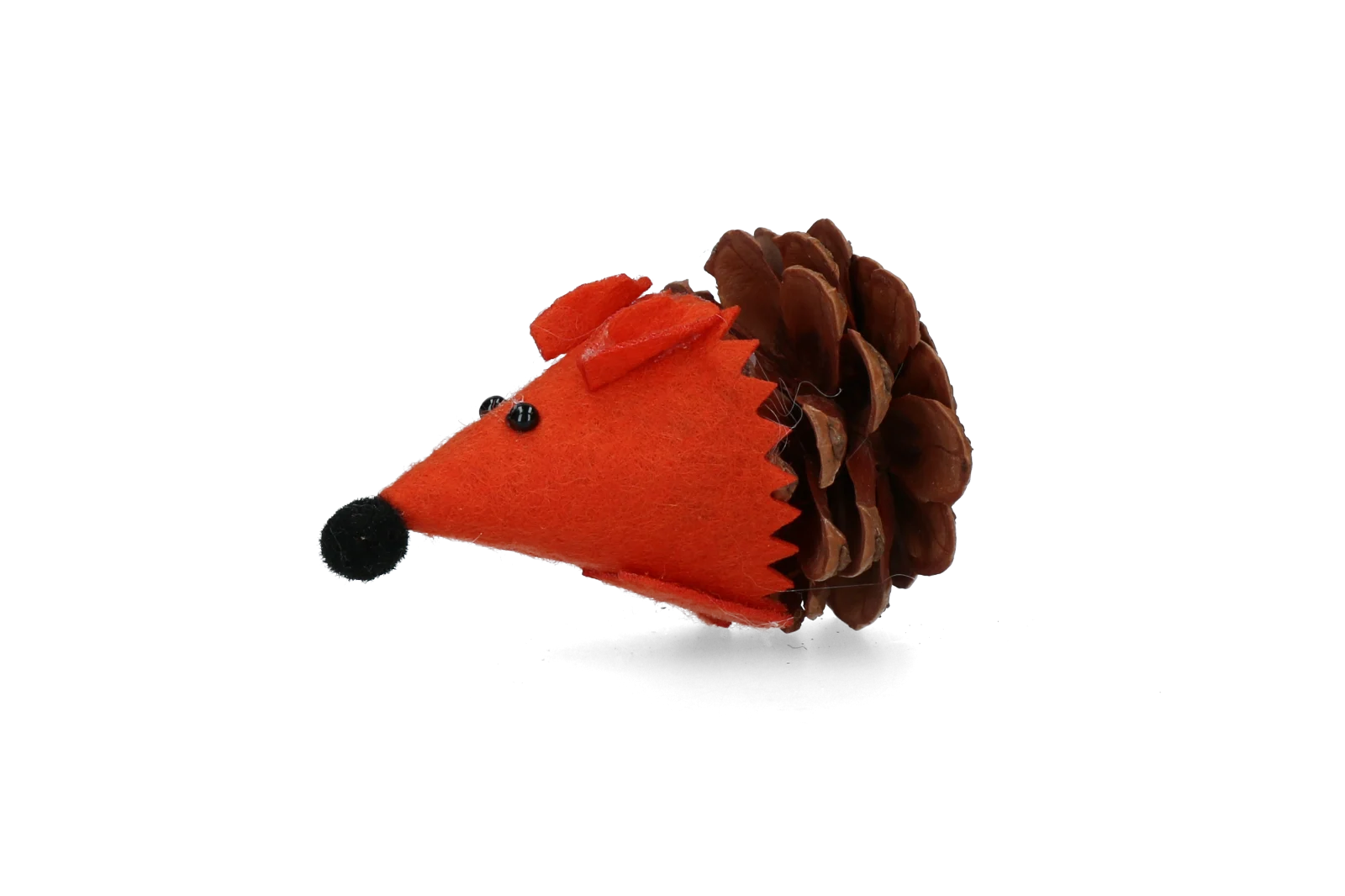 Hračka pro kočky ve tvaru myšky z šišky a plsti s Madnip, oranžová, 8 cm – Forest Friends Mouse - Obrázek 2