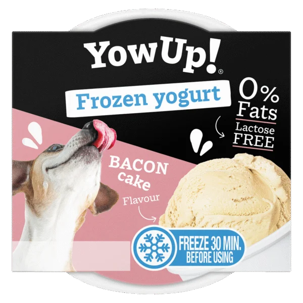 Mražený jogurtový pamlsek pro psy a kočky, Bacon Cake, 110 g – YowUp! Frozen Yoghurt Bacon Cake