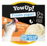 Zmrazený jogurt pro psy a kočky s lososovým tatarákem, 110 g – YowUp! Frozen Yoghurt Salmon Tartar