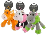 Plyšová hračka pro psy ve tvaru hrocha s 5 pískátky, 22 x 22 cm – Fuzzle - Obrázek 4